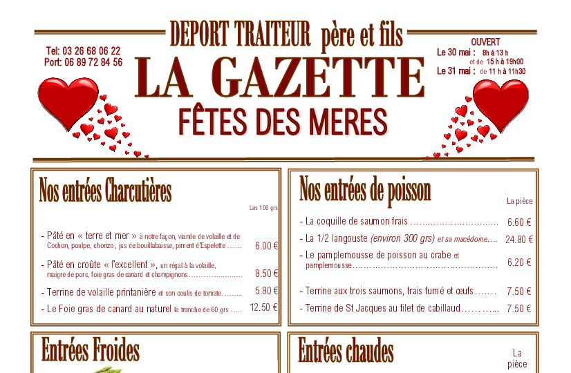 Preview Menu