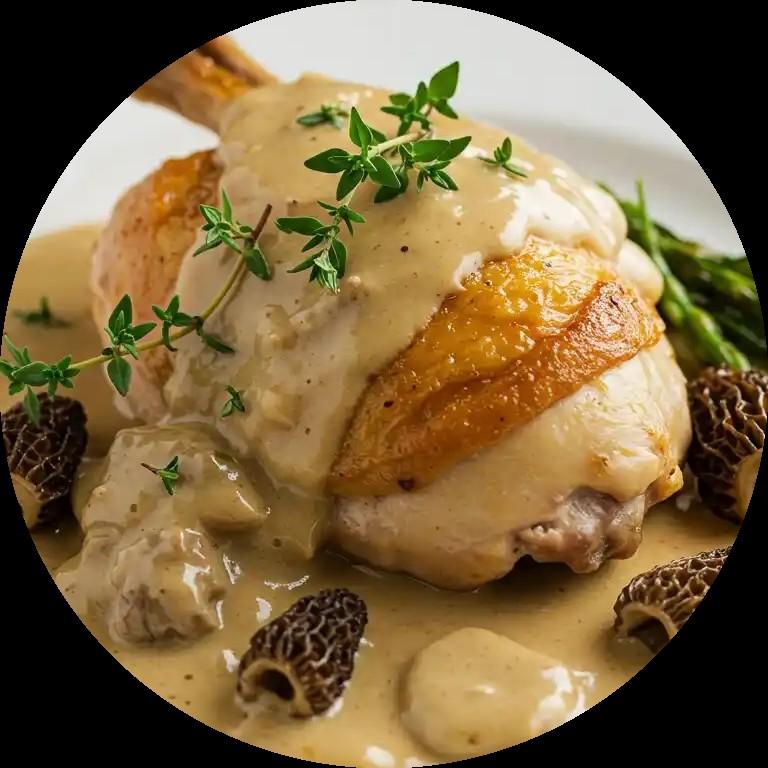 Slide Poulet de Bresse au vin jaune