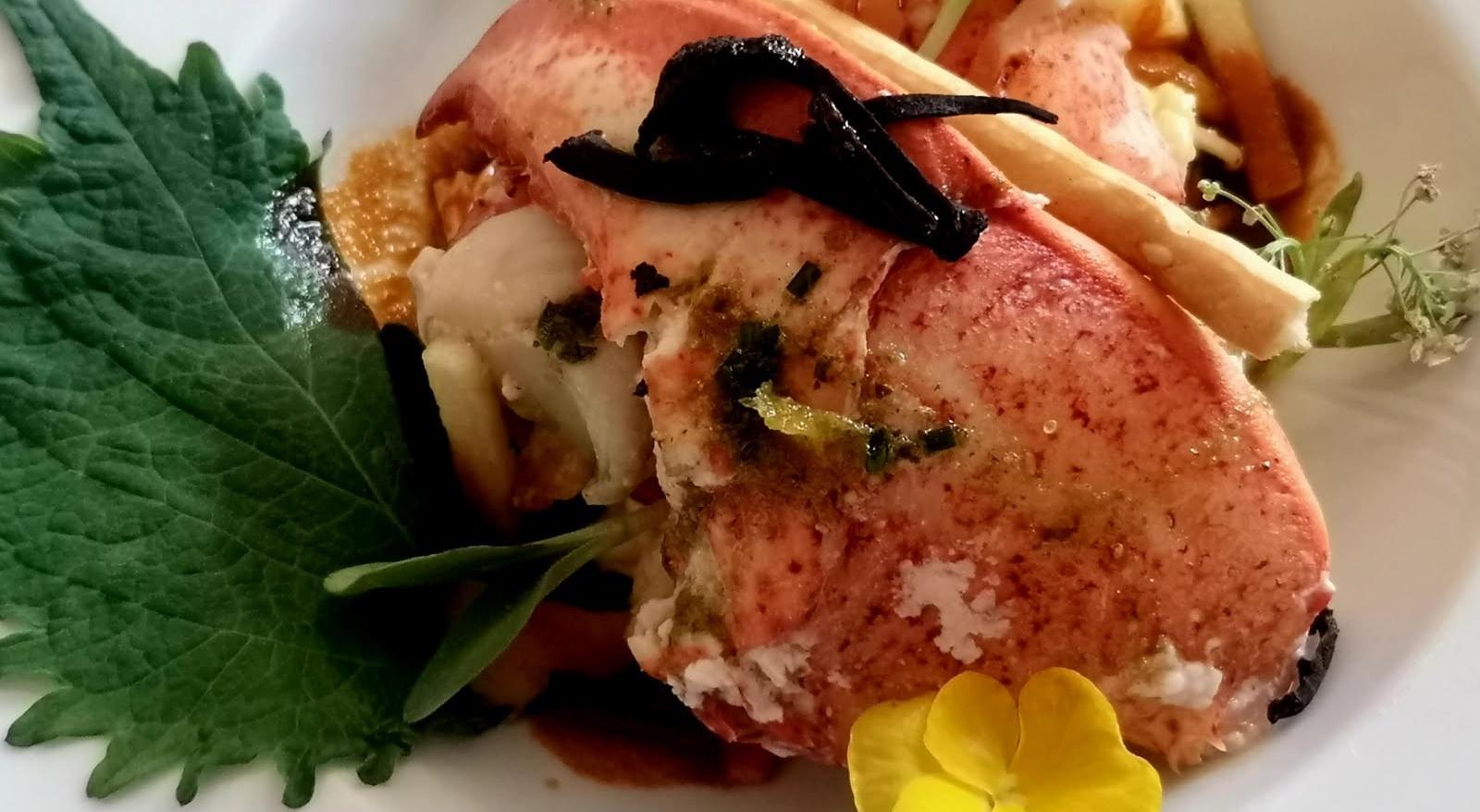 Slide Homard en marinière de coques